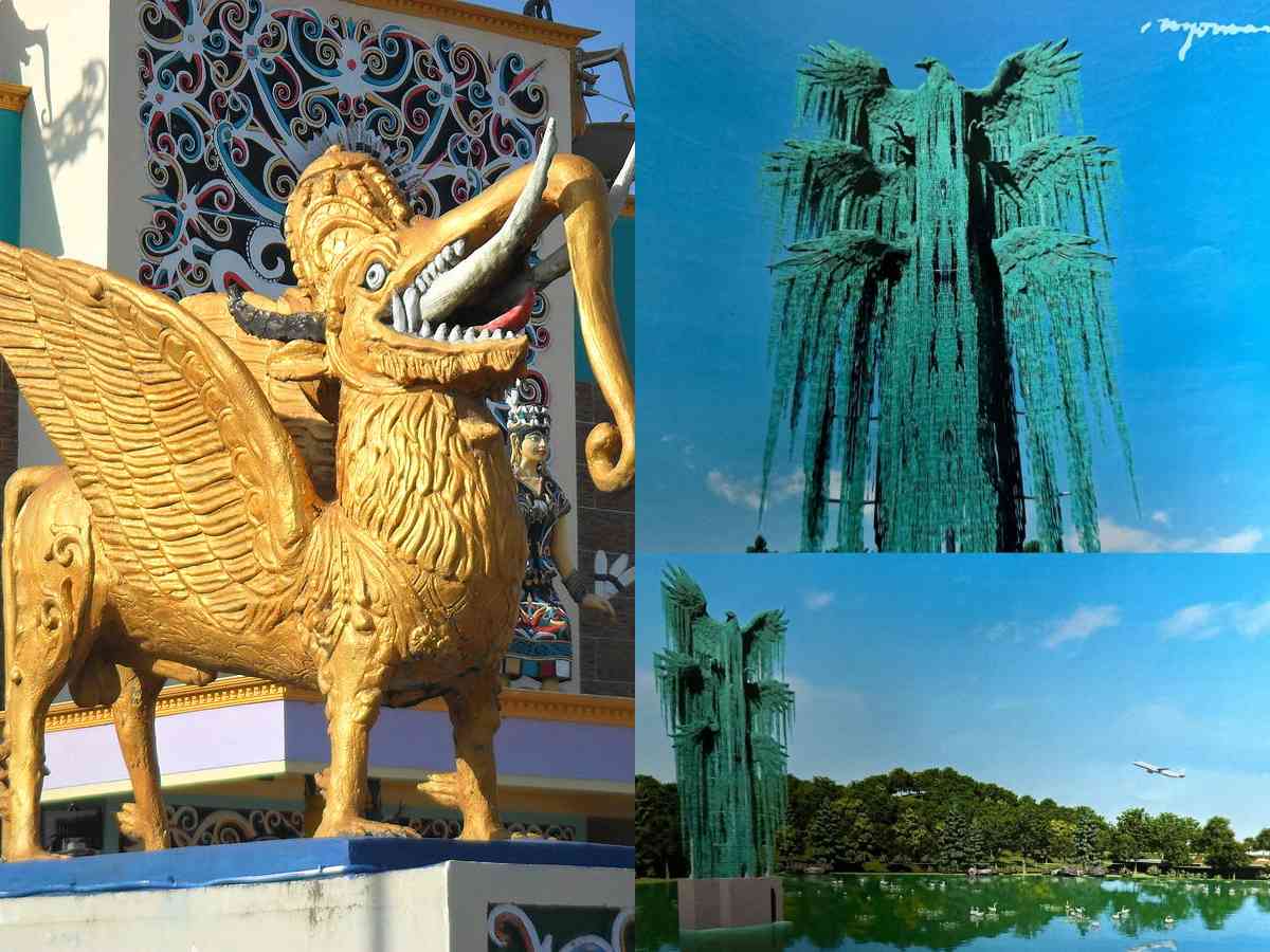 BINATANG MITOS : Patung Lembuswana akan dibangun di bandara yang ada di Balikpapan dan Samarinda. Sementara Patung Garuda Take Off akan dibangun di Bandara IKN. (Foto: Ist)