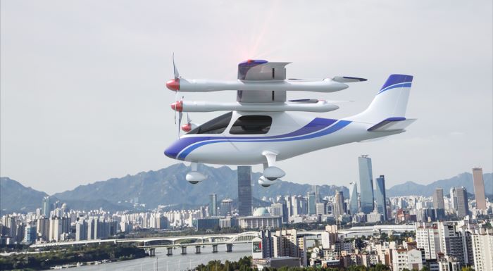Taksi terbang berjenis optionally piloted personal/passenger air vehicle (OPPAV) yang dikembangkan Korea Aerospace Research Institute dan Hyundai Motors Company. (www.kari.re.kr)