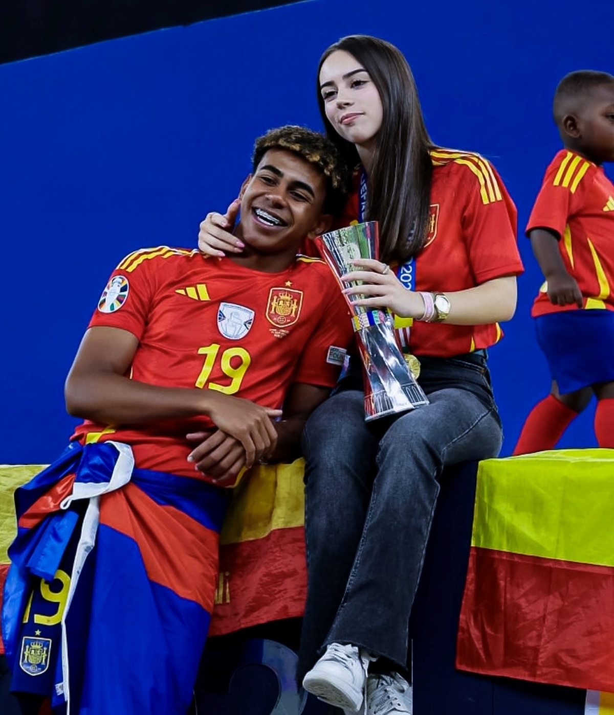 Lamine Yamal dan Alex Padilla di Perayaan Euro 2025.