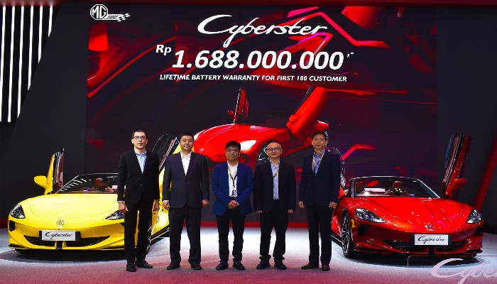 MG Cyberster juga menawarkan lifetime battery warranty untuk 100 pembeli pertama.