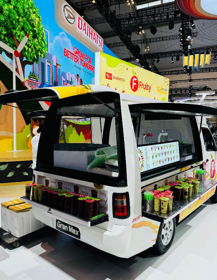 INSPIRASI: Gran Max milik pelanggan Daihatsu yang ditampilkan di booth Daihatsu GIIAS pada 19 Juli 2024