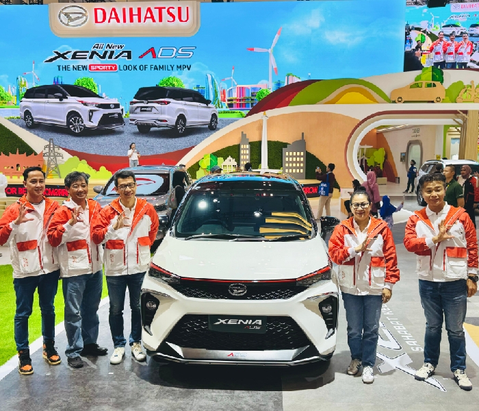TAMPIL SPORTY: Manajemen Daihatsu Resmikan Xenia ADS baru di GIIAS 2024