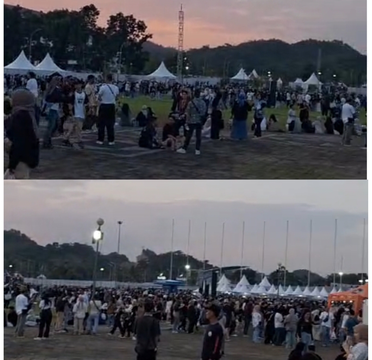 MENJELANG KONSER: Suasana di luar Stadion Utama Palaran, sebelum Sheila On 7 perform. (FOTO/IST)