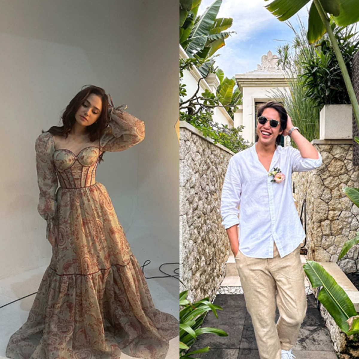 PACARAN? El Rumi dan Syifa Hadju datang bersama di pernikahan Thariq Halilintar dan Aaliyah Massaid, 26 Juli 2024.