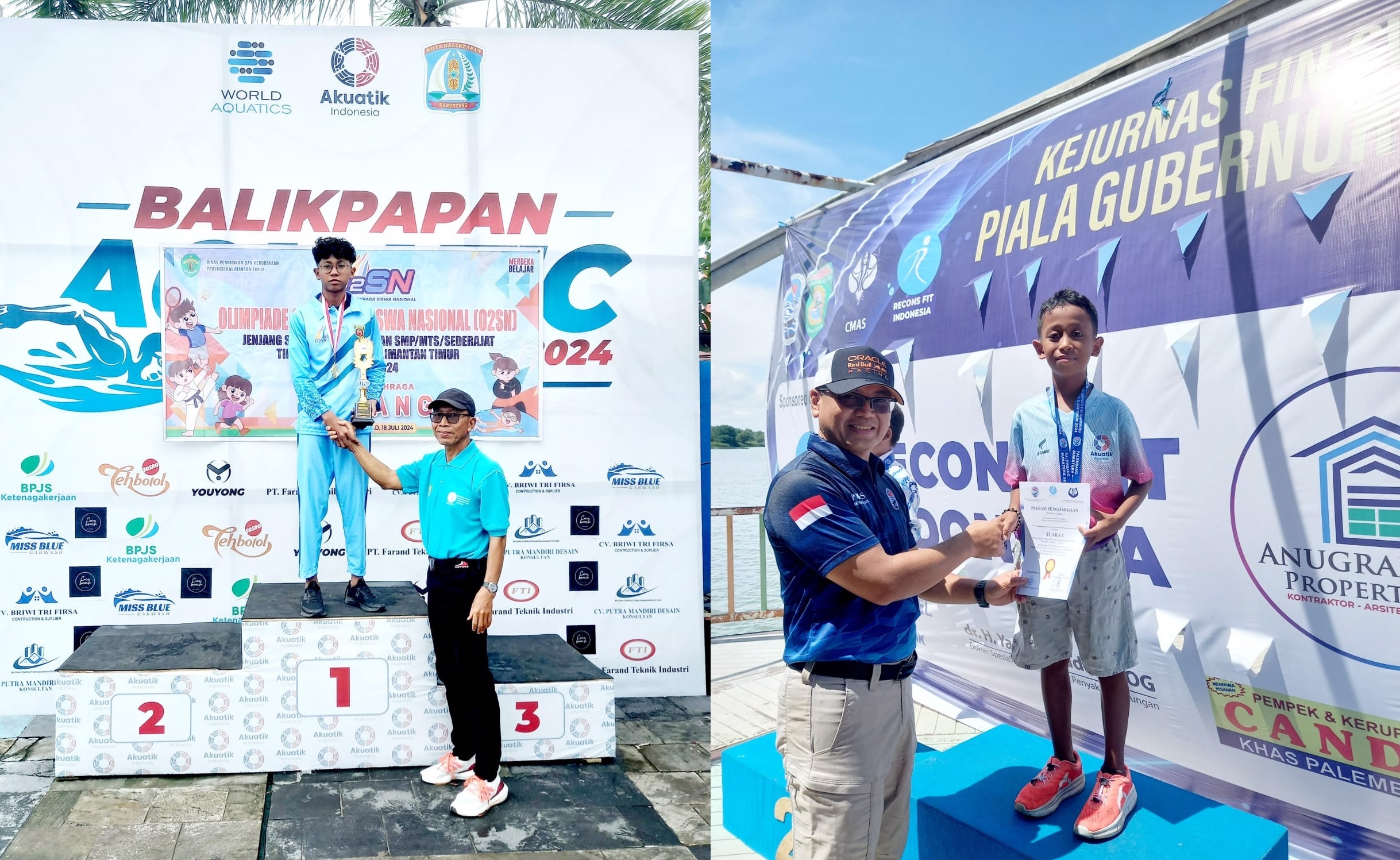Raihan Fadil Jasir justru berhasil ukir banyak prestasi melalui renang. Aditya Makarim Alim Pamungkas mengikuti jejak kakaknya yang berhasil raih prestasi di cabang olahraga renang.