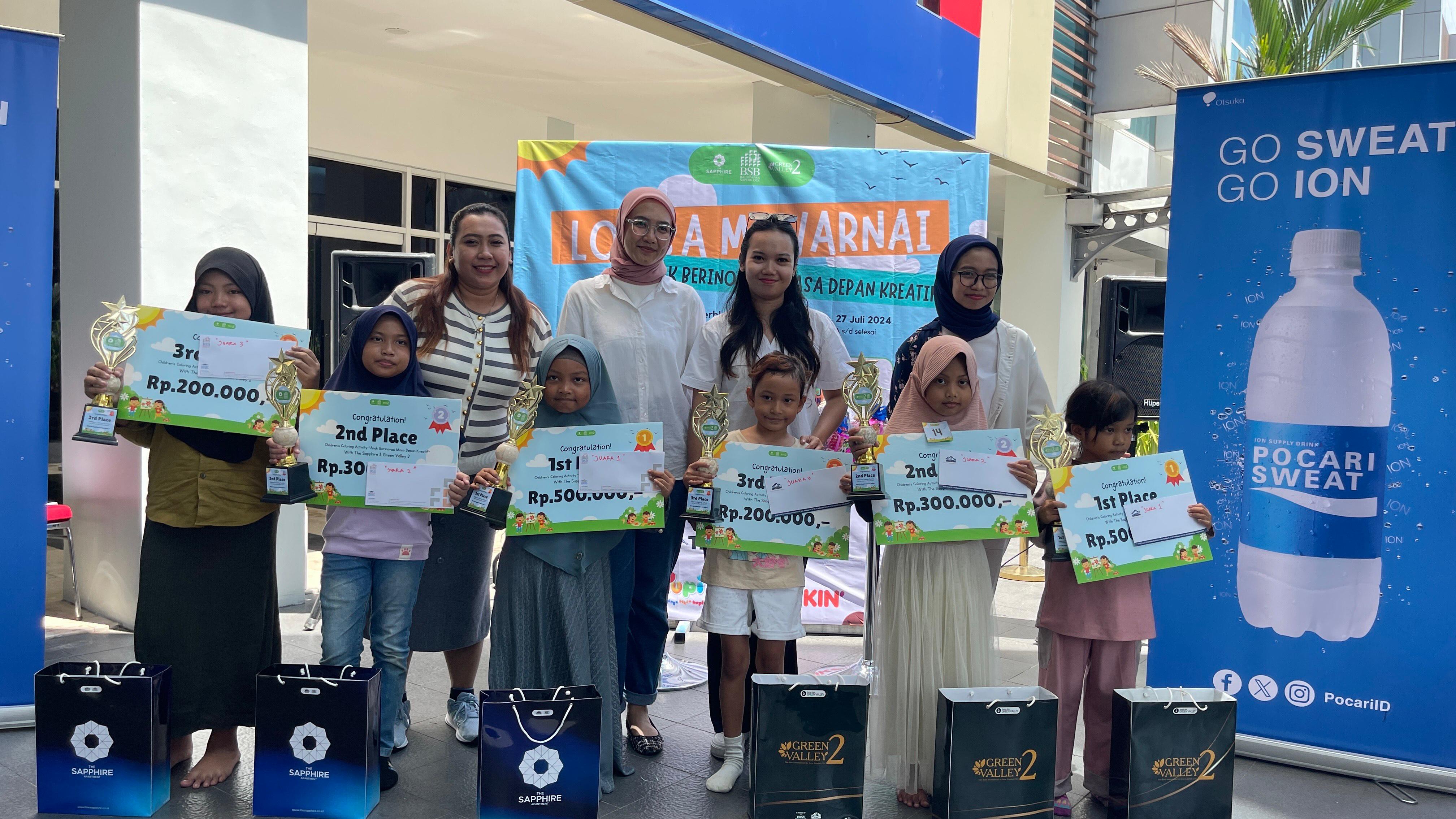 DIGANJAR: Para peserta yang menjadi juara mendapatkan hadiah berupa uang tunai, piala, piagam penghargaan, dan berbagai hadiah hiburan lainnya.
