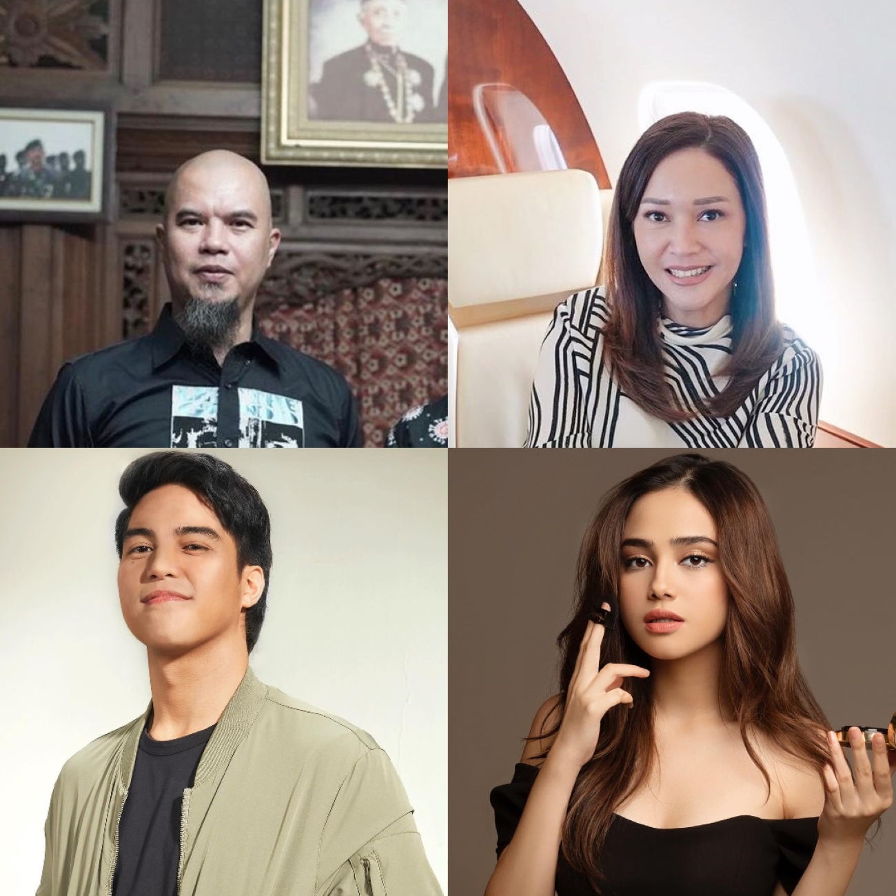SEMAKIN AKRAB: Syifa Hadju memberikan kue untuk orangtua El Rumi, Ahmad Dhani dan Maia Estianty, Senin 29 Juli 2024.