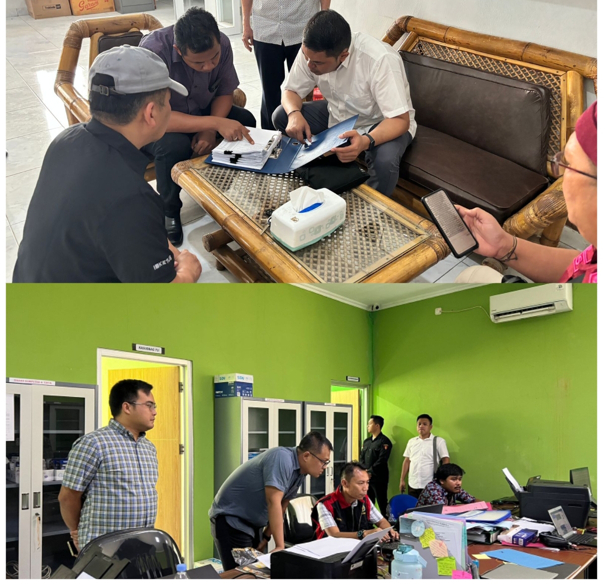 USUT: Penyidik Kejati Kaltim menggeledah Kantor UPTD KPHP Berau Pantai pada 25 Juli 2024. (FOTO: IST)