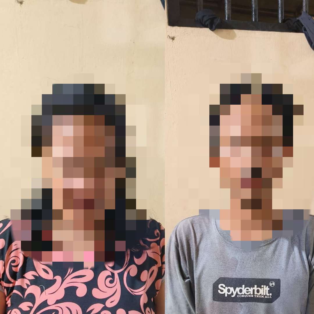HARUS TERIMA HUKUMAN: Dua sejoli curanmor AY dan AR berhasil ditangkap Polsek Balikpapan Utara.