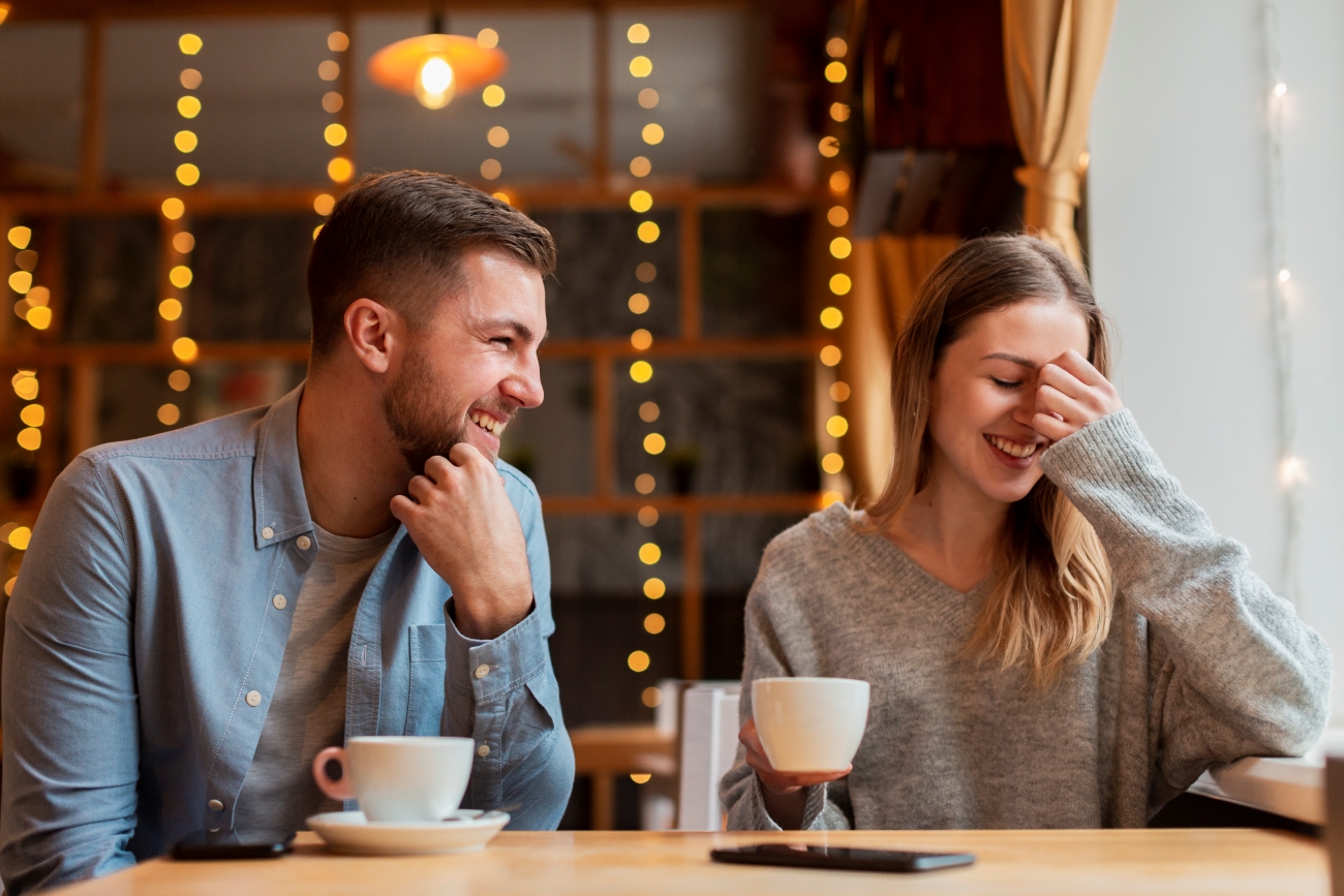 Seorang cowok mencoba bersikap flirting kepada teman wanitanya.