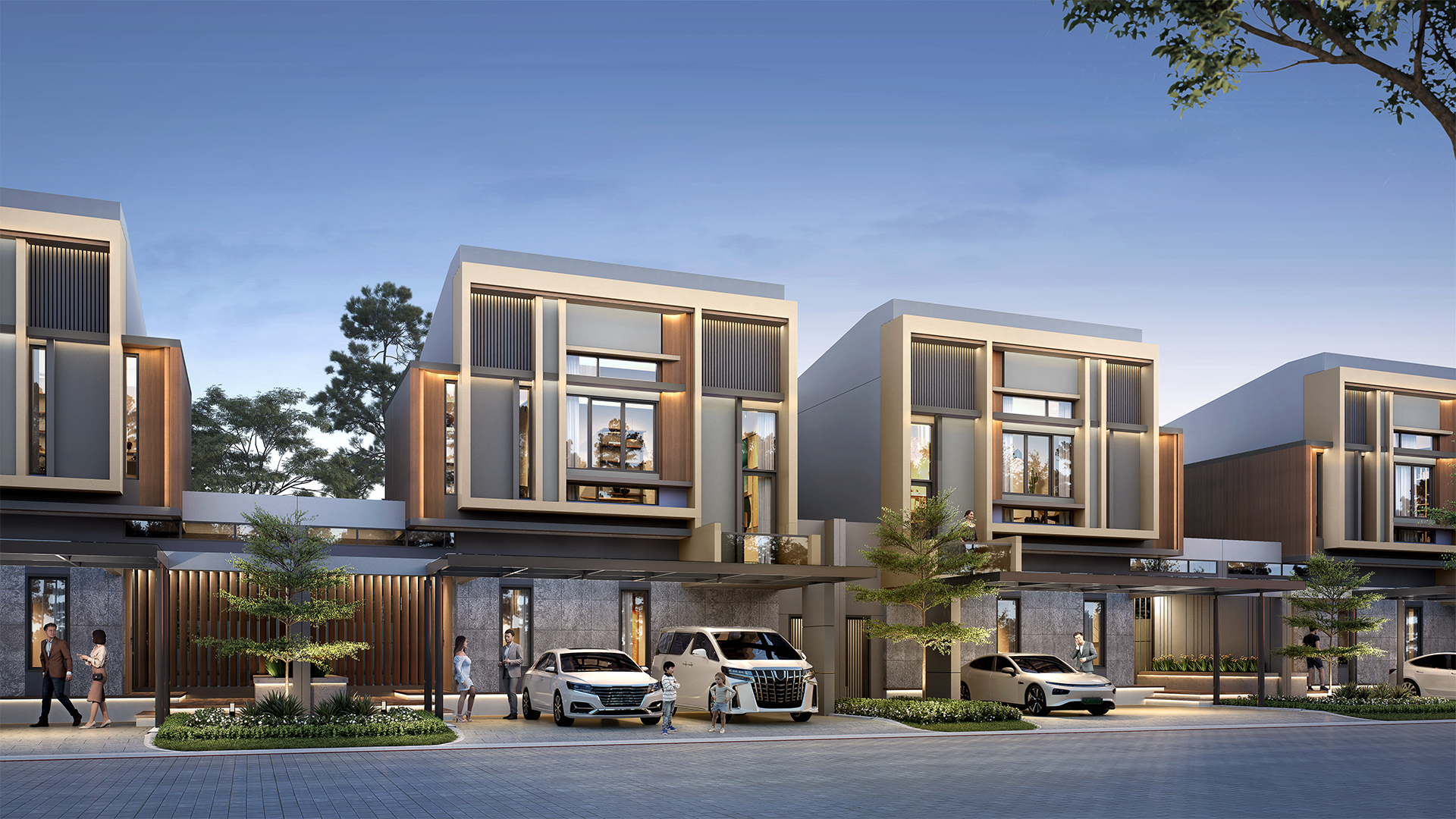ANIMO POSITIF: Sinar Mas Land memulai penetrasi ke market kelas atas dengan menghadirkan klaster residensial terbaru di Grand City Balikpapan, yakni Townville.