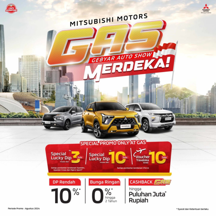 Pameran Mitsubishi Motors Auto Show periode Agustus 2024 tersebar di 23 kota di Indonesia
