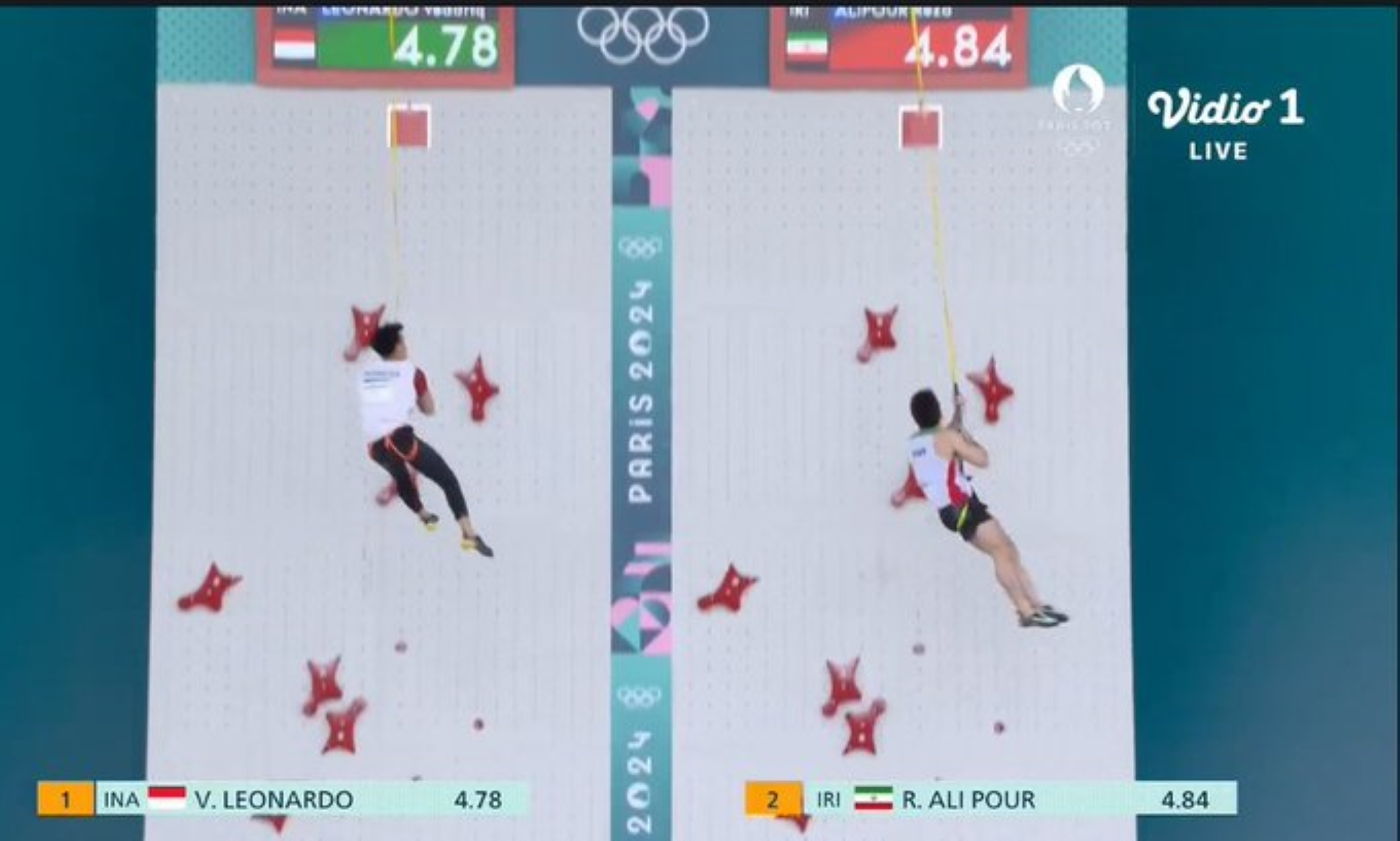 Veddriq Leonardo melaju ke final panjat tebing Olimpiade Paris 2024.