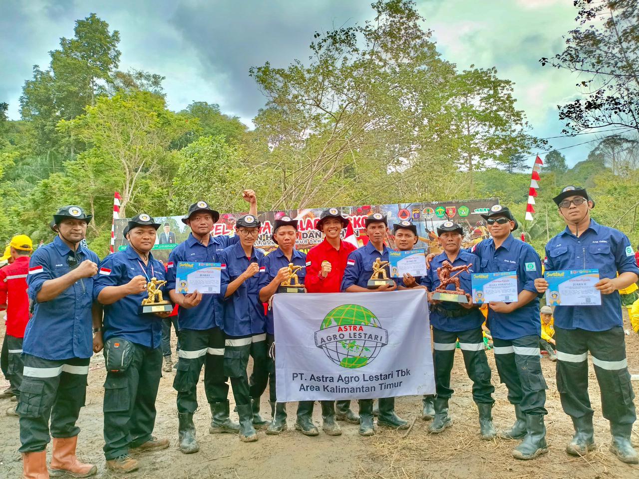 PARTISIPASI: Astra Agro Lestari area Kalimantan Timur dalam  Apel Siaga dan lomba gladi posko. (Ist)