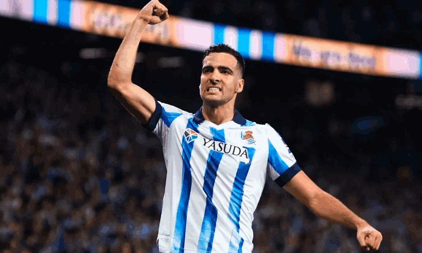 BURUAN TERAKHIR: Mikel Merino menjadi pemain yang akan melengkapi transfer Arsenal di bursa transfer musim panas. (Foto: Screenshot SABC Sport)