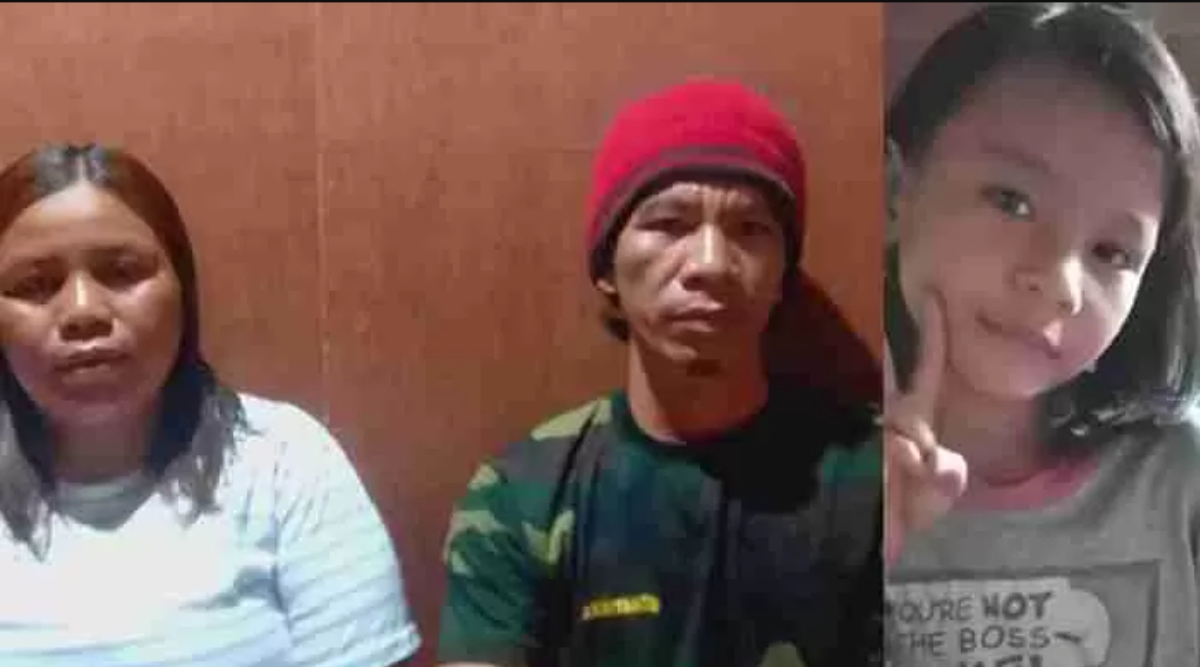 CUKUP VISUM: Kedua orang tua Amel, ketika menjelaskan kronologi hilangnya Amel, 6 Agustus lalu kepada Kaltim Post. (FOTO: IST)