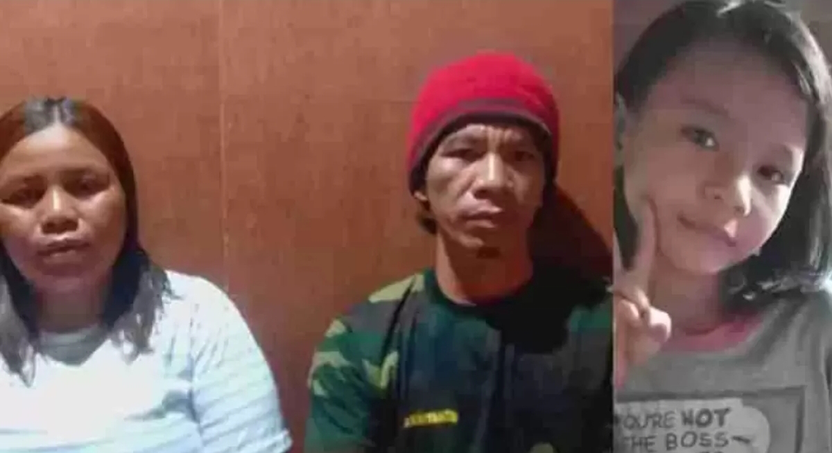 Salfinus Mulyono dan Rustina Yutwilda, kedua orang tua Amel (foto kiri). (FOTO: DOK/KP)