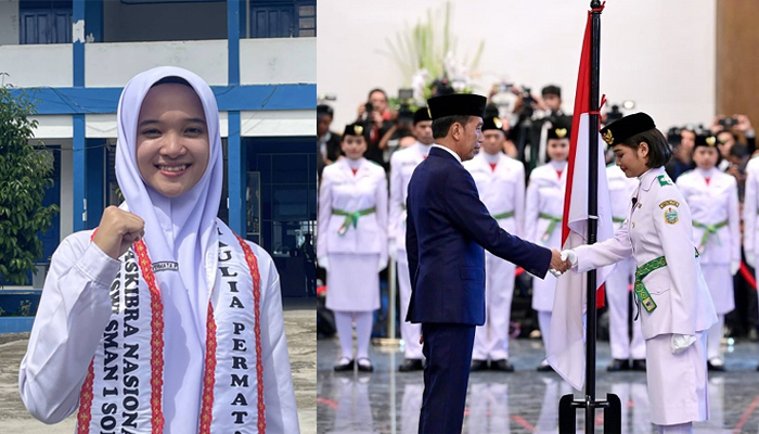 Maulia Permata Putri telah dilatih dan sempat ditunjuk sebagai pembawa baki untuk upacara HUT RI Ke-79 digantikan di detik terakhir.