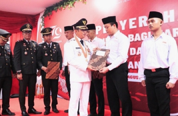 REMISI: Penyerahan remisi kepada warga binaan Rutan Kelas II B Balikpapan.
