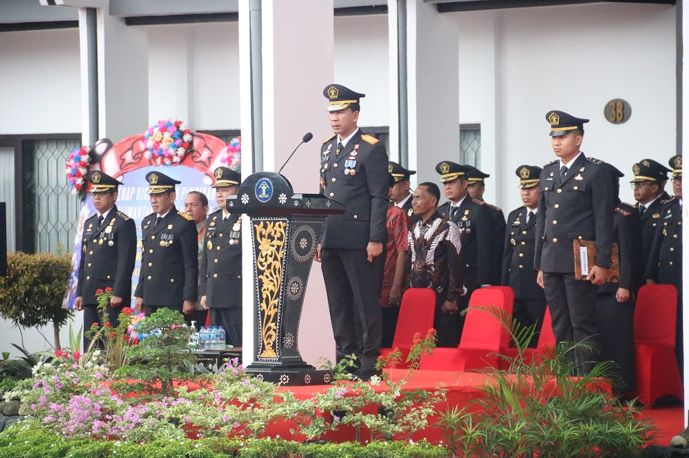 PENUH KHIDMAT: Peringatan Hari Pengayoman ke-79 digelar Kanwil Kemenkumham Kaltim beserta jajaran UPT di lingkungan satuan kerjanya berjalan khidmat dan lancar.