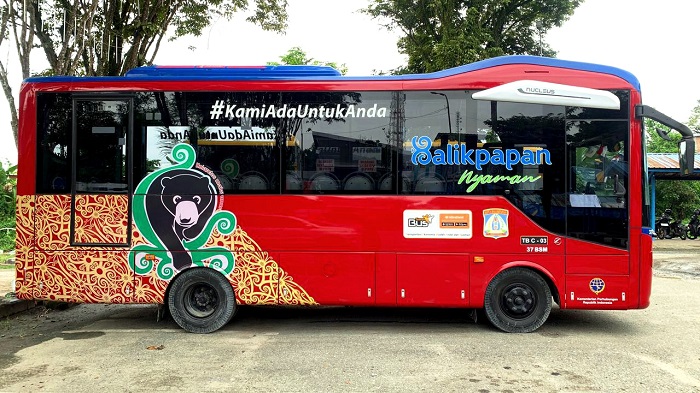 ANGKUTAN MASSAL: Tetap beroperasi memberikan layanan kepada warga Balikpapan.