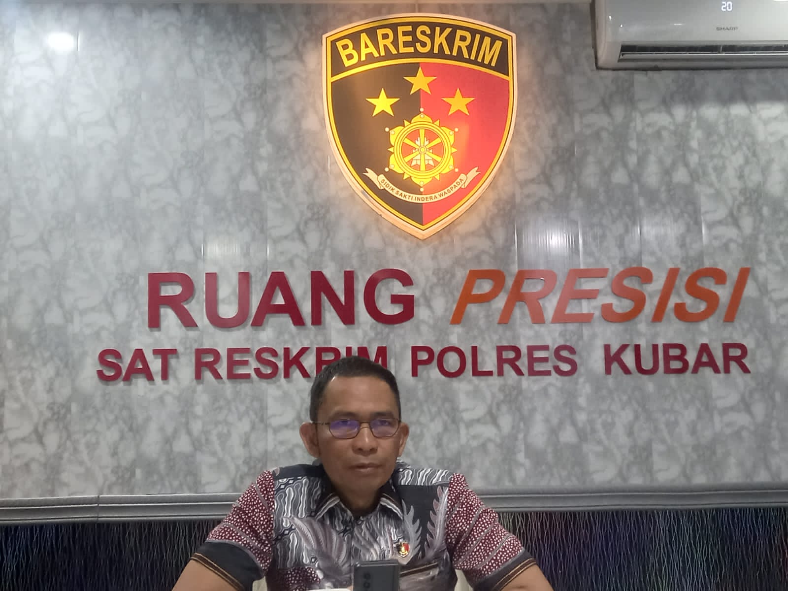 JANGAN BERSPEKULASI: Kasat Reskrim Kubar AKP Asriadi minta masyarakat tidak terprovokasi isu-isu yang beredar. (FOTO: DOK/KP)