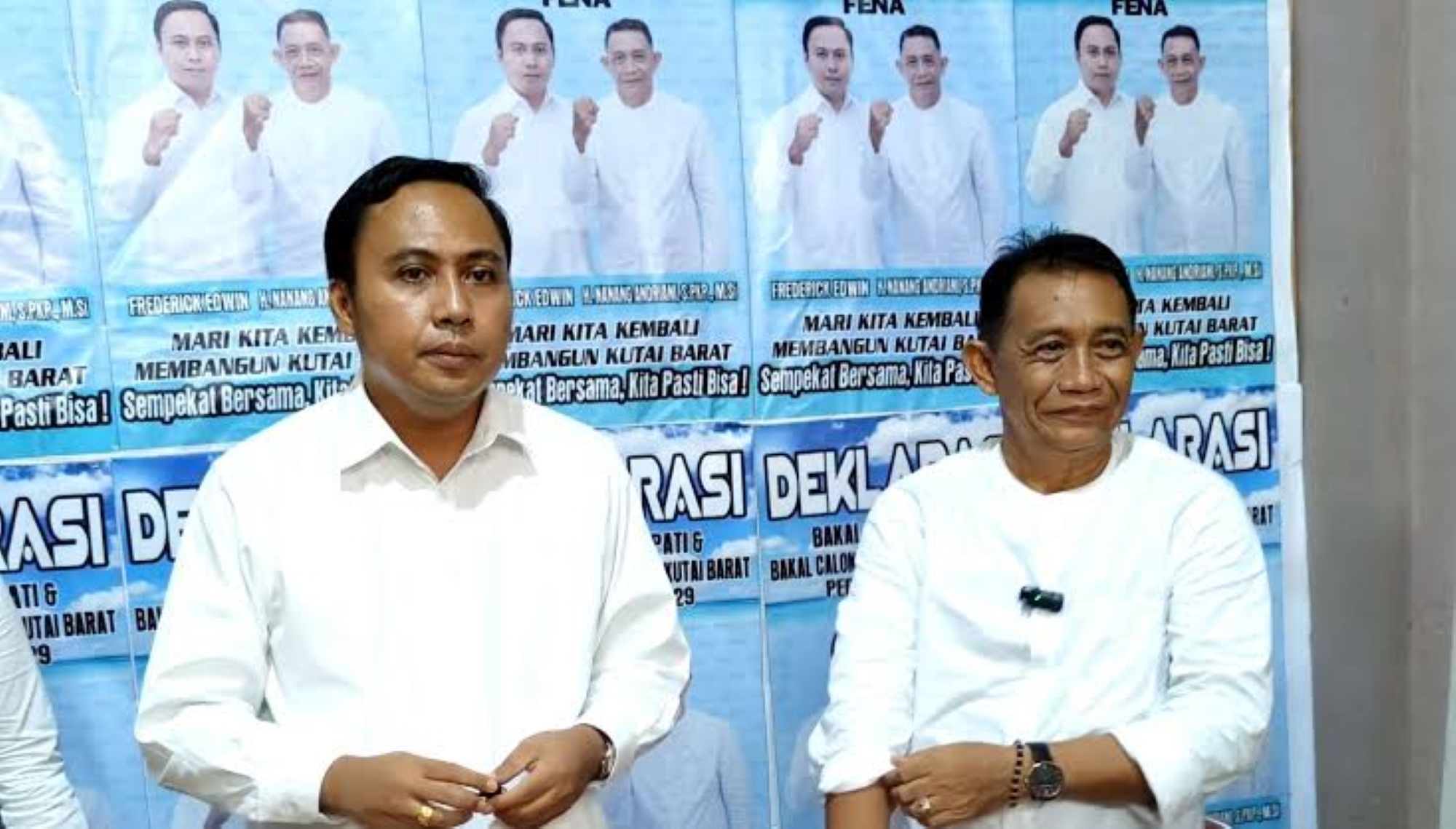KONSOLIDASI: Foto bersama bacalon Bupati Kubar, Frederick Edwin bersama kader-kader partai pendukung.