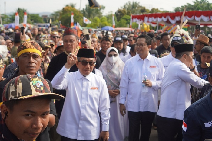 Ardiansyah Sulaiman dalam agenda deklarasi ARMY yang berlangsung hari ini, Selasa (27/8/2024).