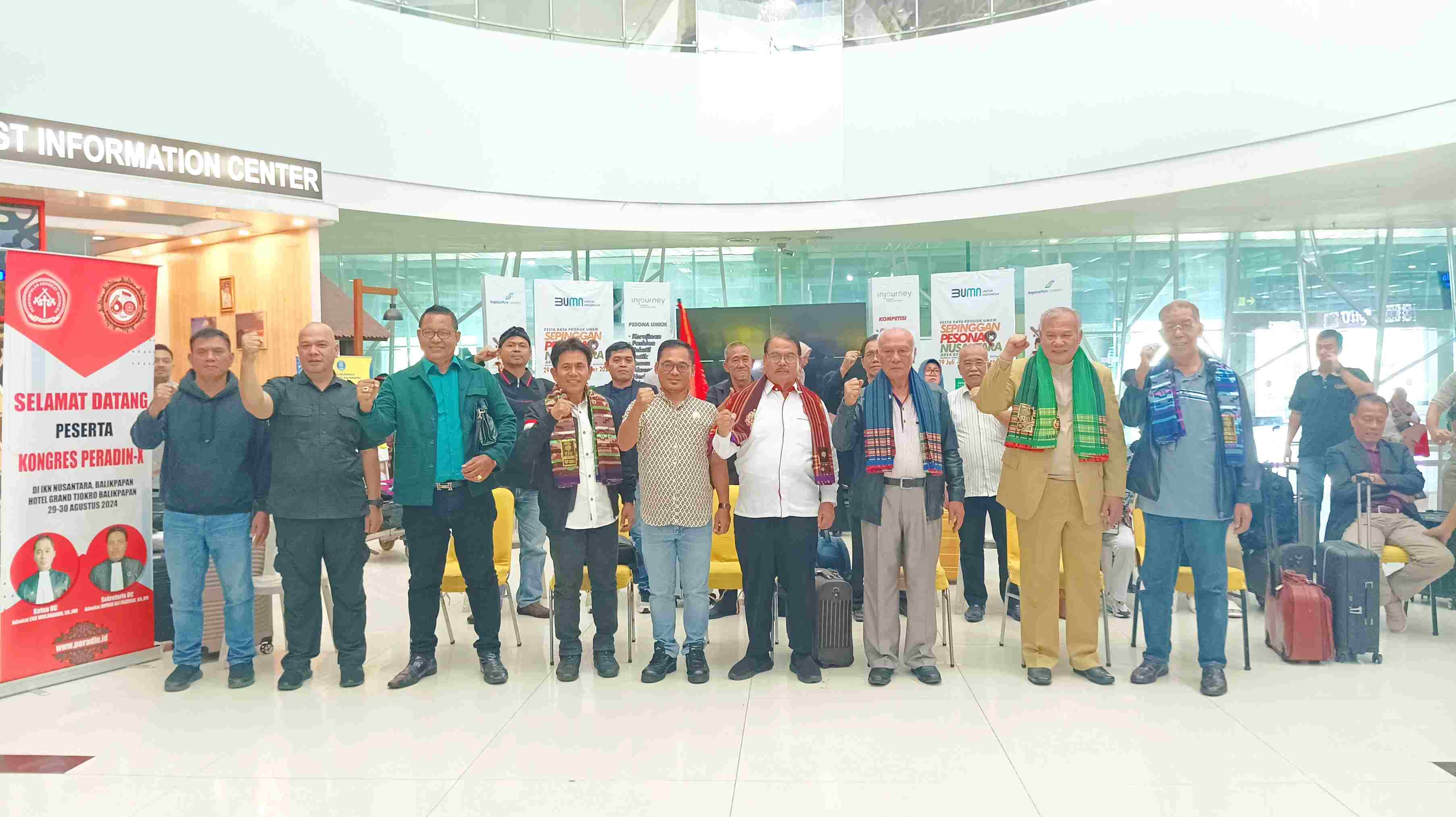 KONGRES: Ketua Umum DPP PERADIN didampingi anggota PERADIN akan melangsungkan Kongres ke-X di Balikpapan. (SYAHRUL/KP).