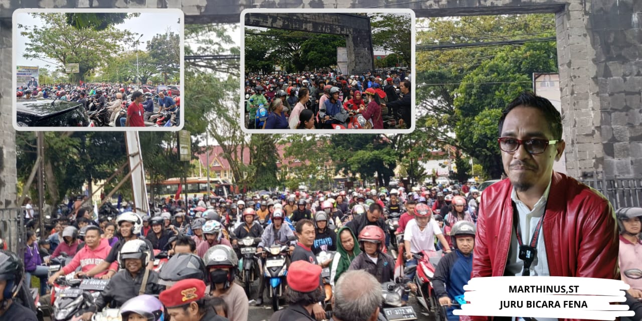 MEMBLUDAK: Suasana pendaftaran pasangan FENA, 28 Agustus tadi. (FOTO: SUNARDI/KP)
