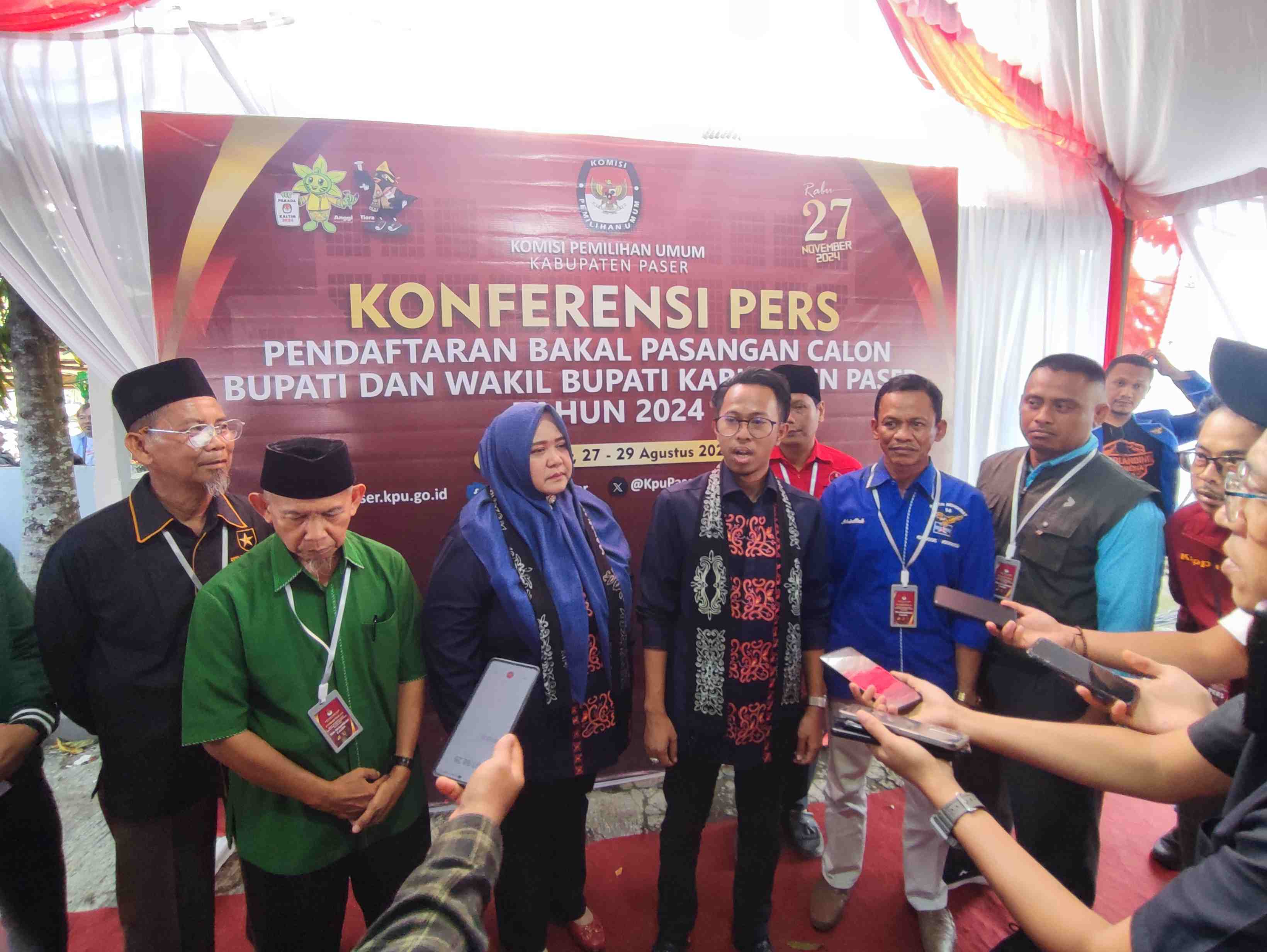 PINDAH PARTAI: Syarifah Masitah Assegaf yang selama ini merupakan kader Golkar, resmi pindah ke PDI-Perjuangan di momen Pilkada Paser ini.  (Foto: Najib/KP_