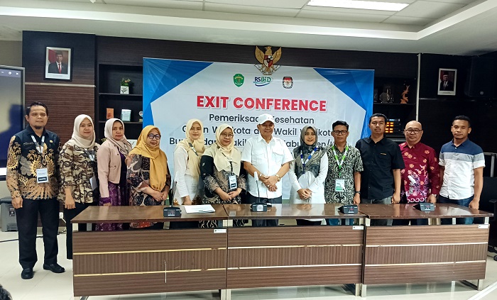 TUNTAS: Rangkaian tes kesehatan pasangan Rendi-Eddy tuntas dilaksanakan di RSKD Balikpapan.
