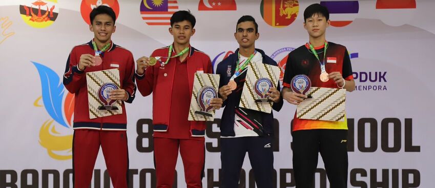 BERPRESTASI: Zidane Cahyo Nugroho, pebulu tangkis asal Bontang berhasil naik podium di kejuaraan junior internasional.