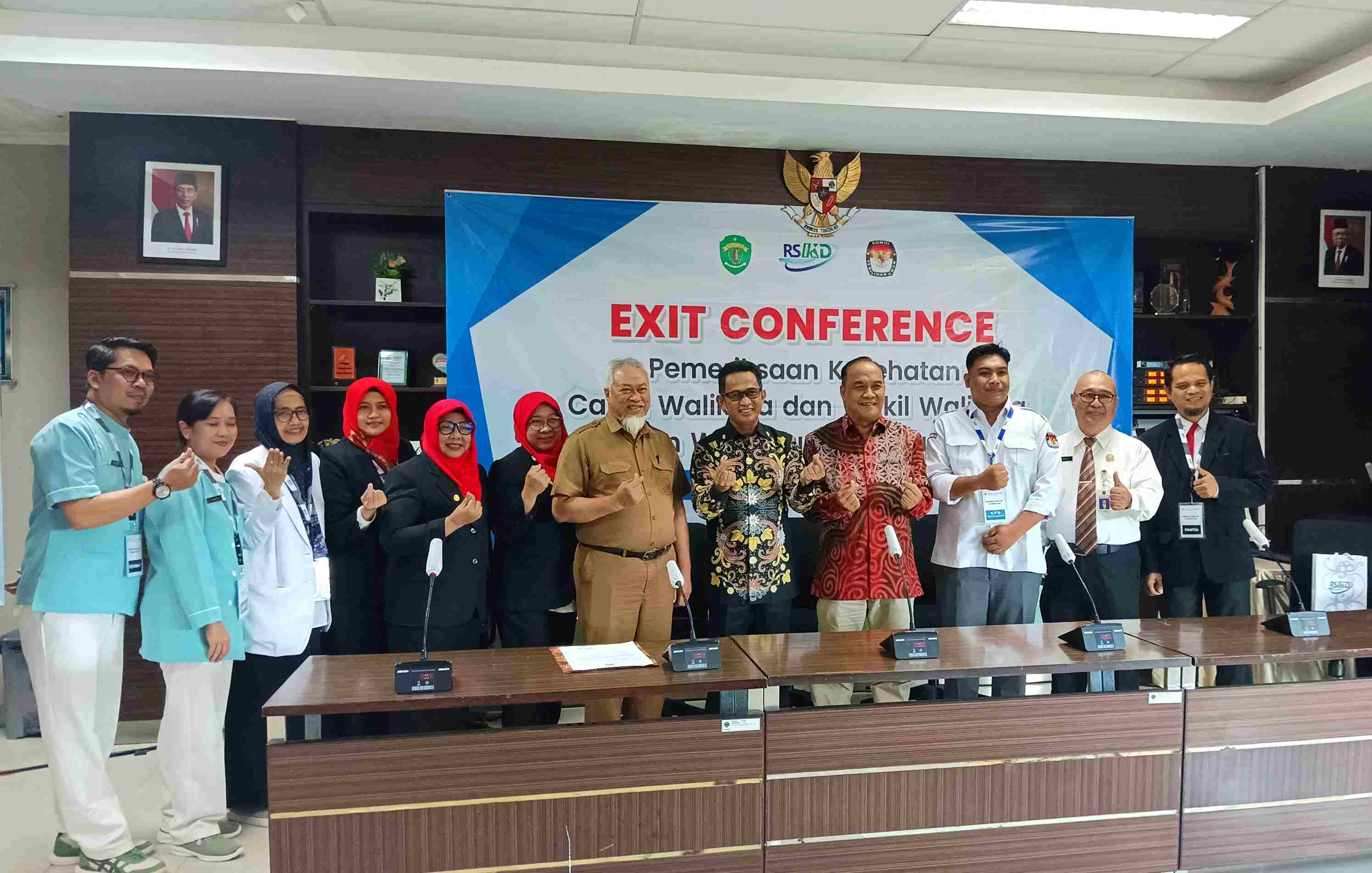 RAMPUNG: Pasangan Rahmad-Bagus tuntas jalani tes kesehatan selama dua hari di RSKD Balikpapan. (Foto: Syahrul/KP).
