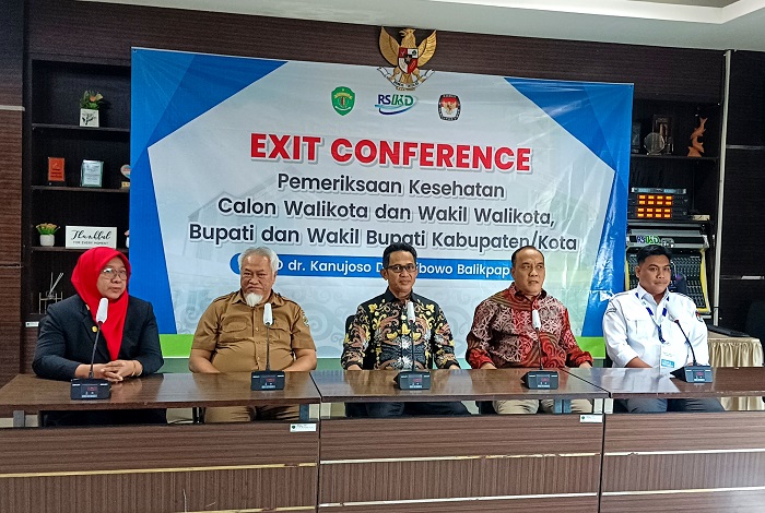 USAI: Tiga paslon Pilkada Balikpapan 2024, tuntas jalani pemeriksaan kesehatan di RSKD Balikpapan.