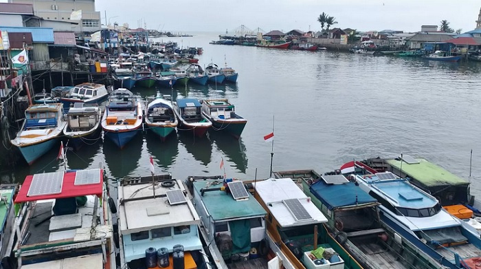 Ilustrasi kapal nelayan sandar. Warga yang tinggal di pesisir Kaltim untuk meningkatkan kewaspadaan terhadap pasang laut tinggi.