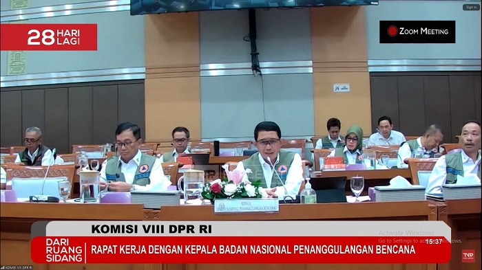 TAMBAH ANGGARAN: LETJEN SUHARYANTO (tengah) dalam Rapat Kerja (Raker) dengan Komisi VII DPR RI, Selasa (3/9).