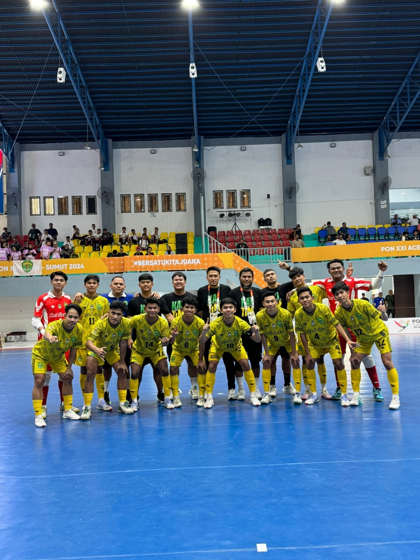PUNYA PELUANG: Tim futsal putra Kaltim bertekad meraih prestasi terbaik di PON XXI 2024.