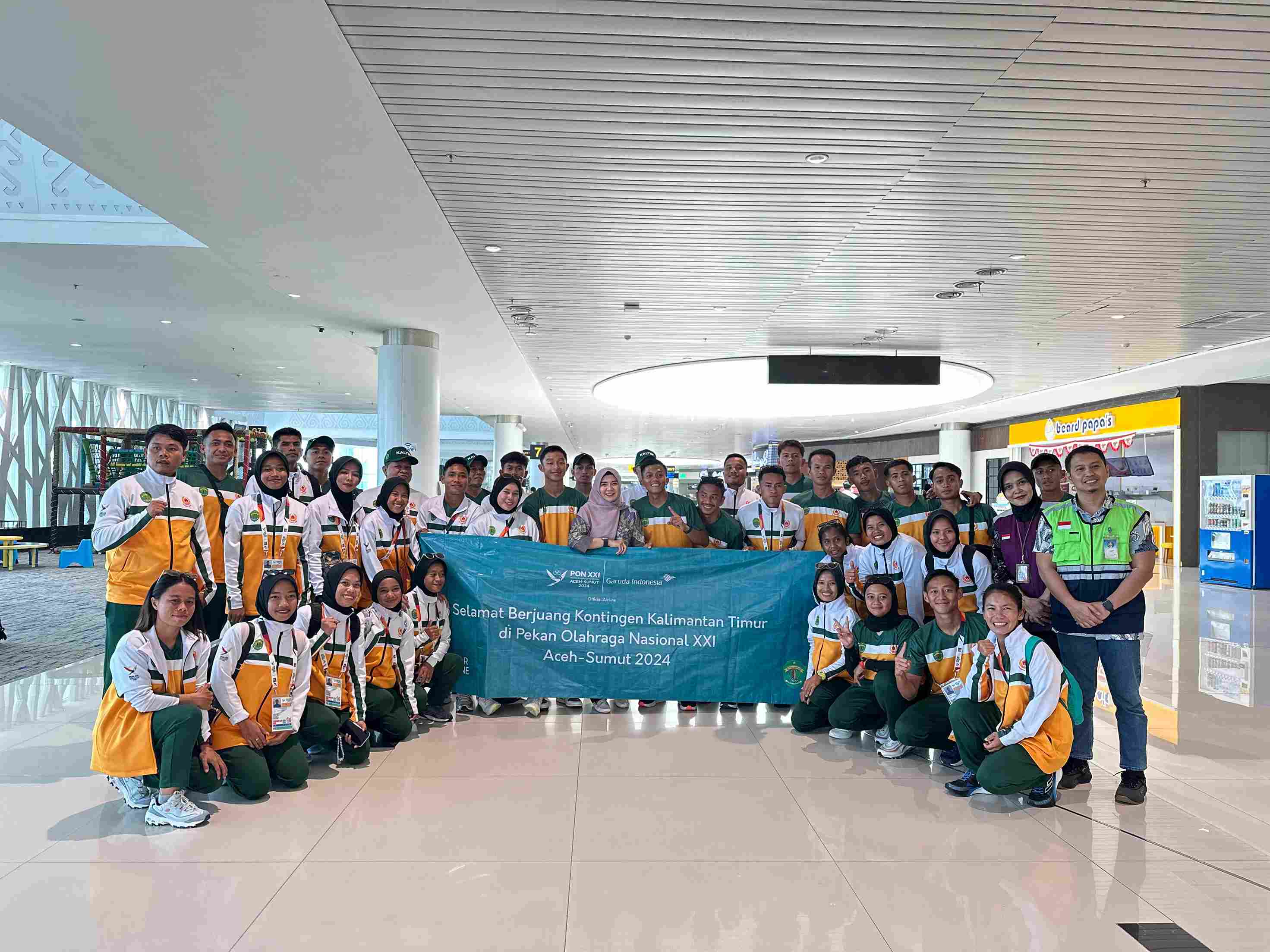 JAGA TRADISI : Skuad hoki Kaltim siap jajal panggung PON XXI/2024 di Medan, Kamis (5/9) siang. (Foto: Ist)