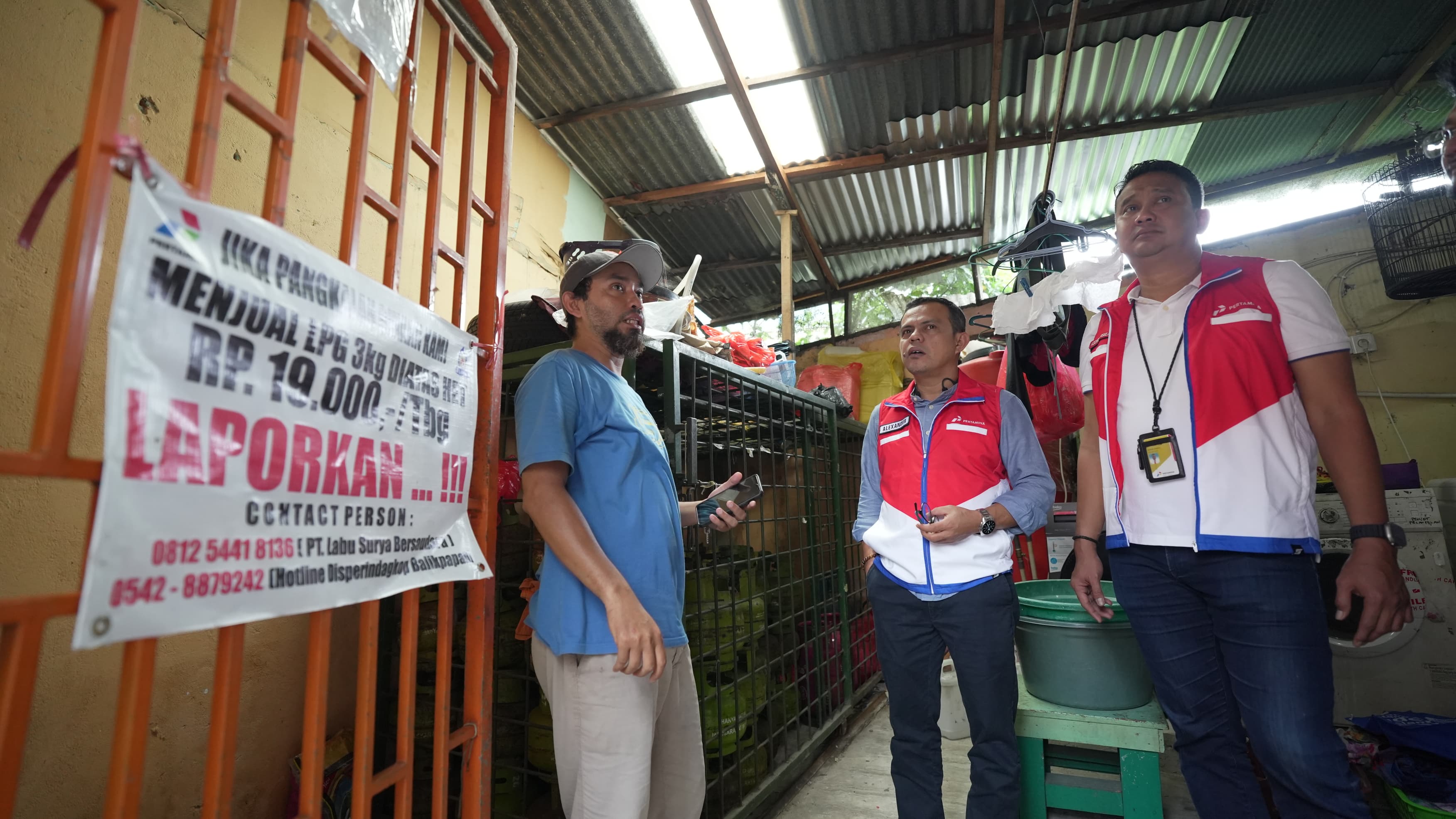 PANTAU LAPANGAN: Sidak oleh tim Pertamina Patra Niaga dan Pemkot Balikpapan.