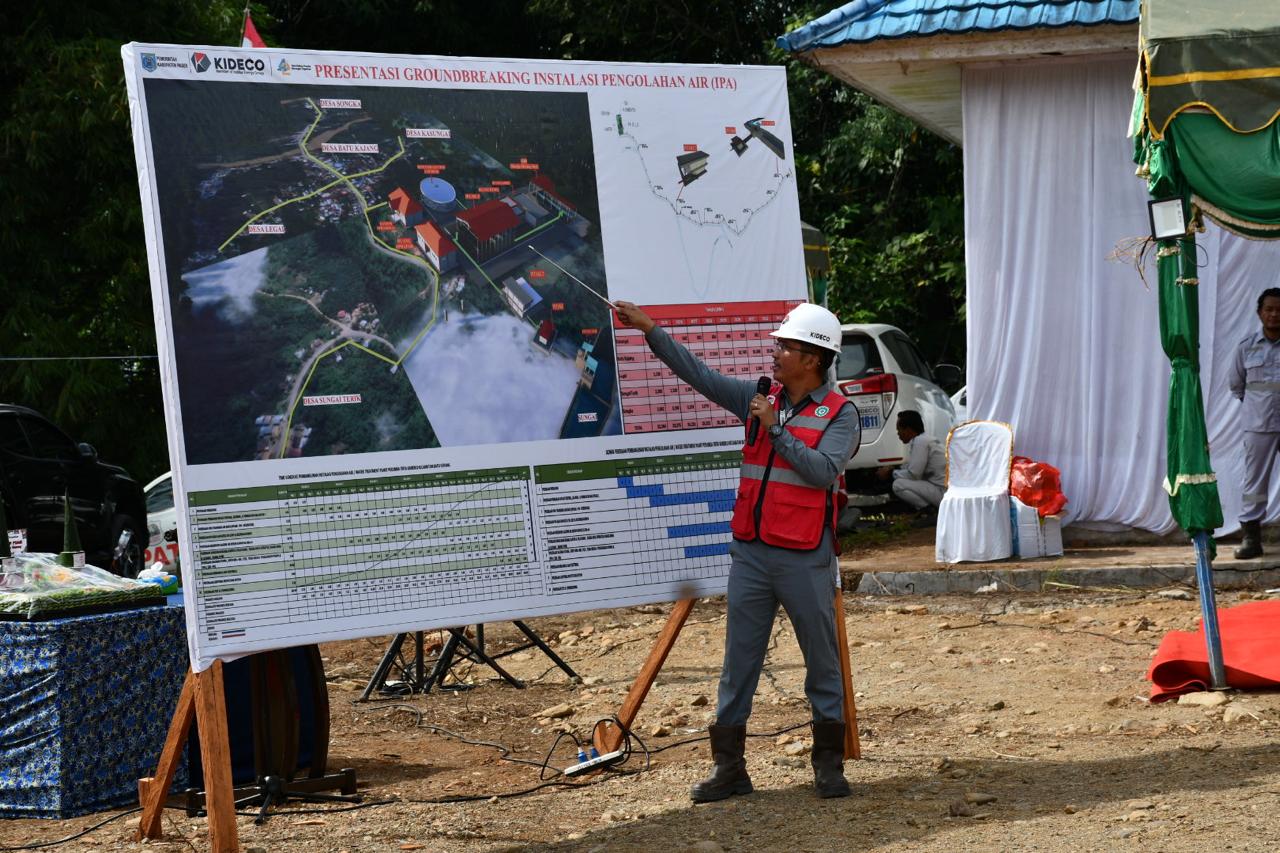 SAMBUNGAN BARU: Pembangunan IPA di Kecamatan Batu Sopang oleh Kideco ini akan memberikan banyak dampak kepada masyarakat untuk ketersediaan air bersih.&nbsp;(Foto: Najib/KP)