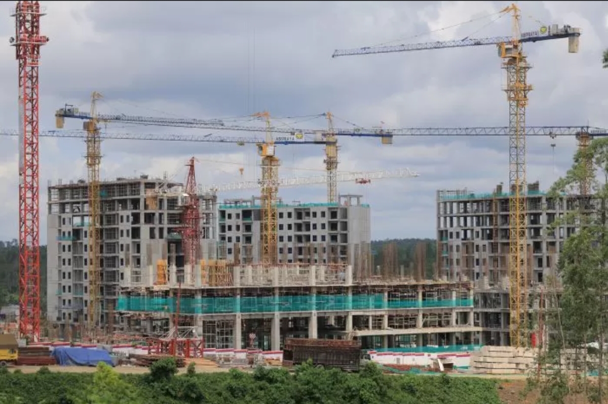 MEMACU: Progres proyek IKN yang terus dikebut, ikut mempengaruhi pertumbuhan ekonomi Kaltim triwulan II. (FOTO: DOK/KP)