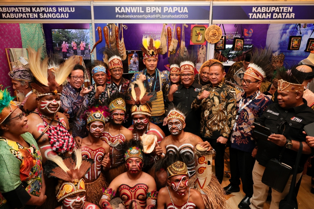 EKSHIBISI: Kementerian ATR/BPN pameran tanah Ulayat.
