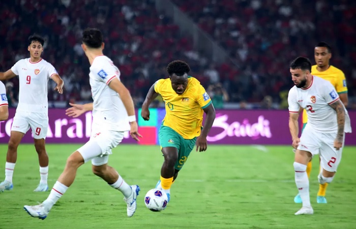 Timnas Indonesia berhasil menahan imbang Australia di kualifikasi Piala Dunia 2026 di Stadion Utama Gelora Bung Karno, Selasa (10/9) .