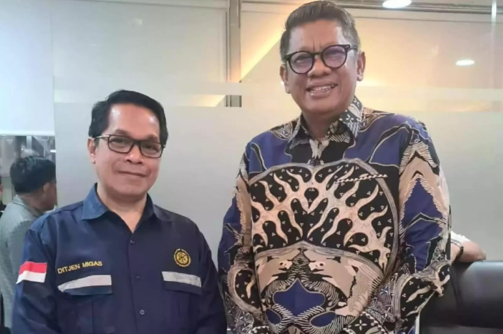LOBI PUSAT: Basri Rase (kanan) mendatangi Kementerian ESDM untuk membahas usulan pengembangan jargas.