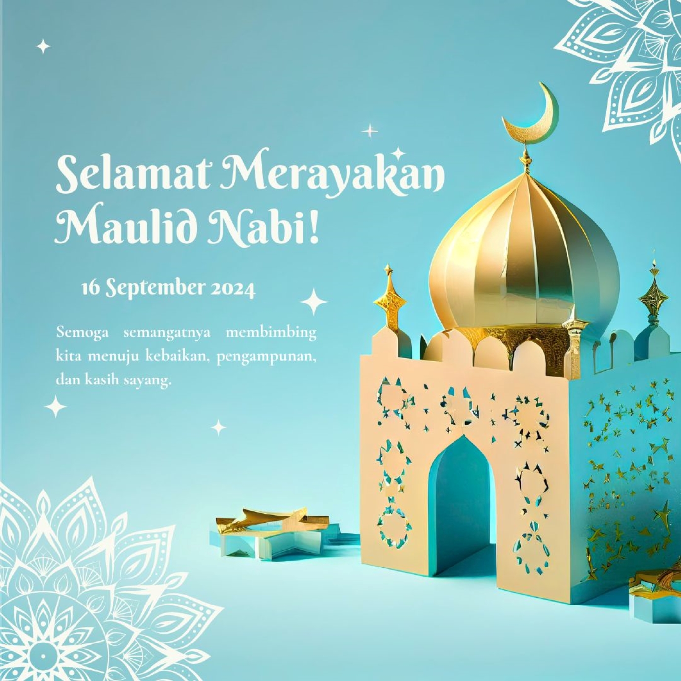 HARI BESAR: Peringatan Maulid Nabi Muhammad SAW 1446 Hijriah akan tiba 2 hari lagi, Senin (16/9/2024).