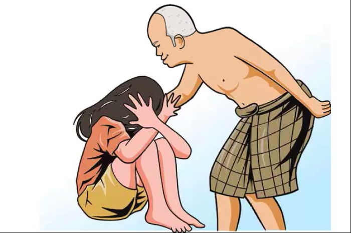 Ilustrasi kakek cabul. (Jawa Pos)