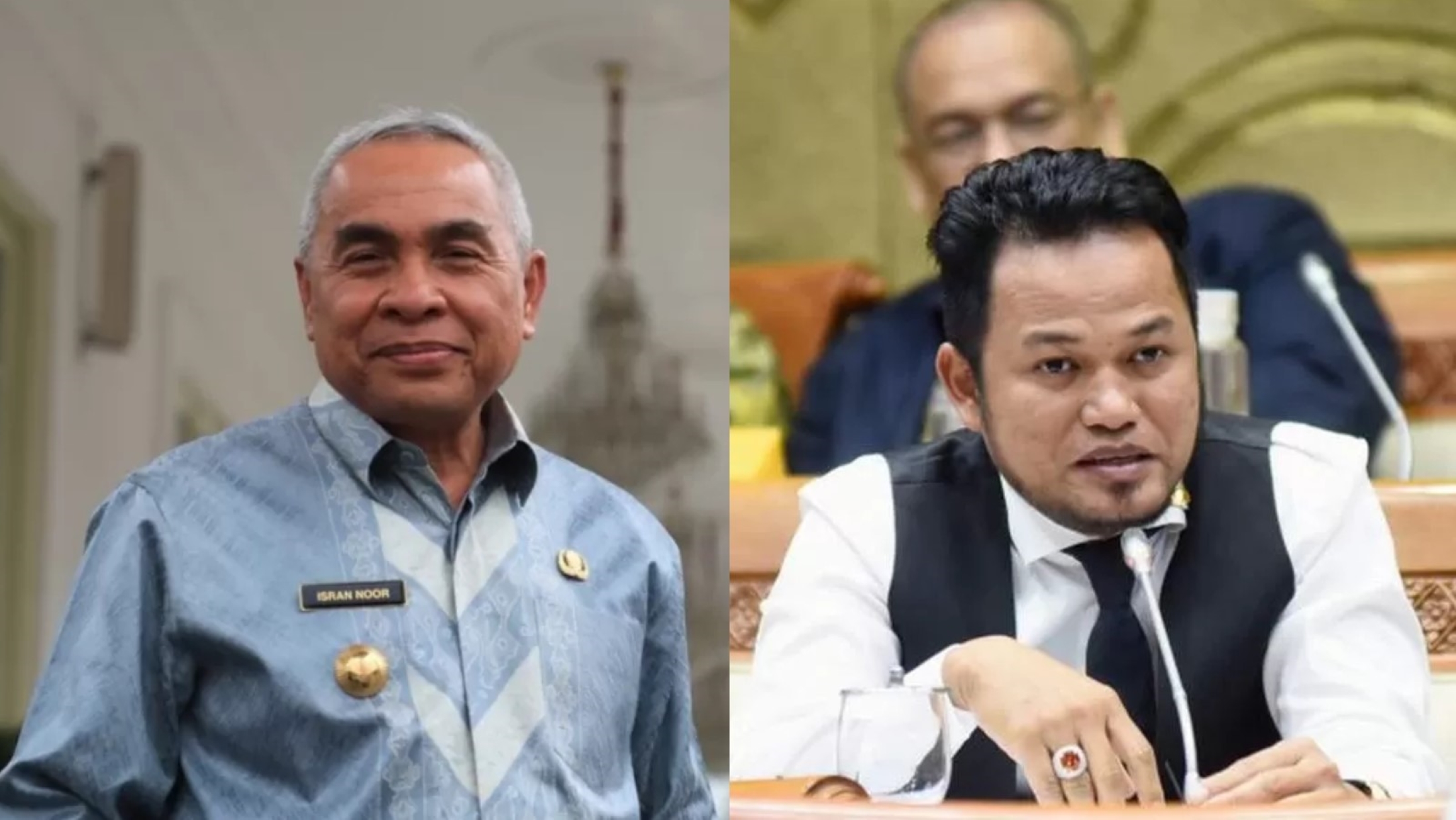 PILGUB KALTIM: Bakal calon gubernur Isran Noor (kiri) dan bakal calon gubernur Rudy Masud.