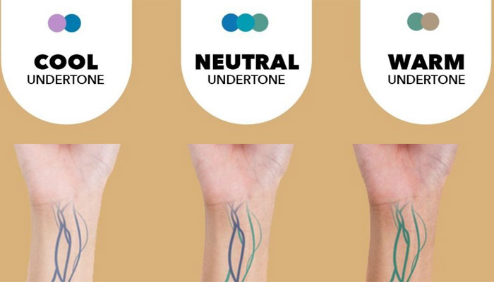 Ilustrasi undertone kulit.