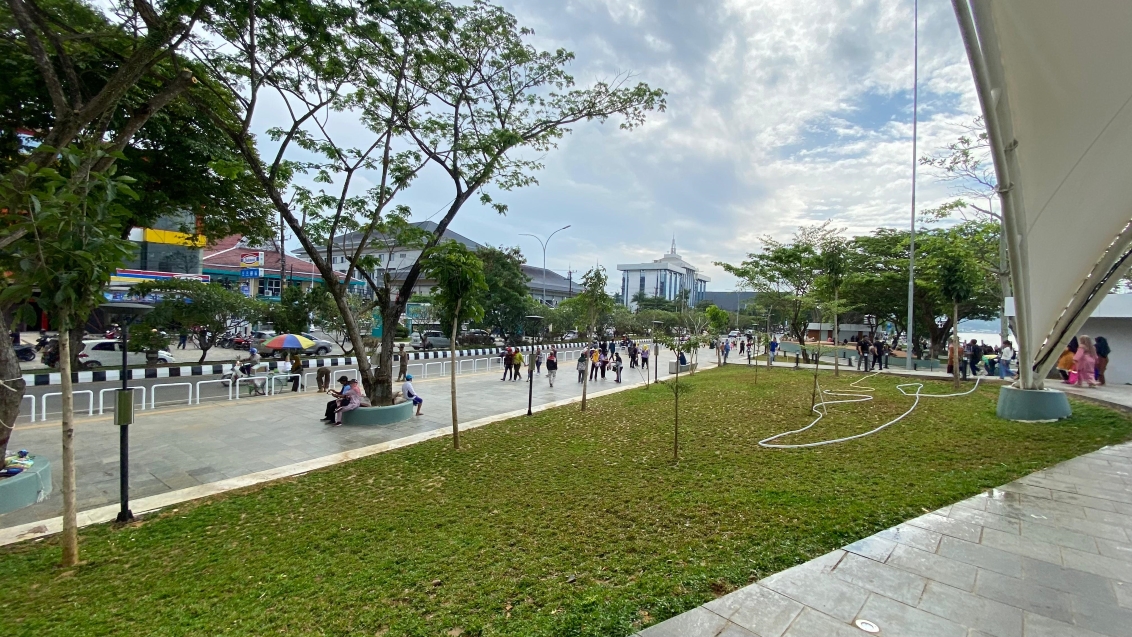 PILIHAN: Ada banyak tempat untuk mengambil menikmati senja di Teras Samarinda.